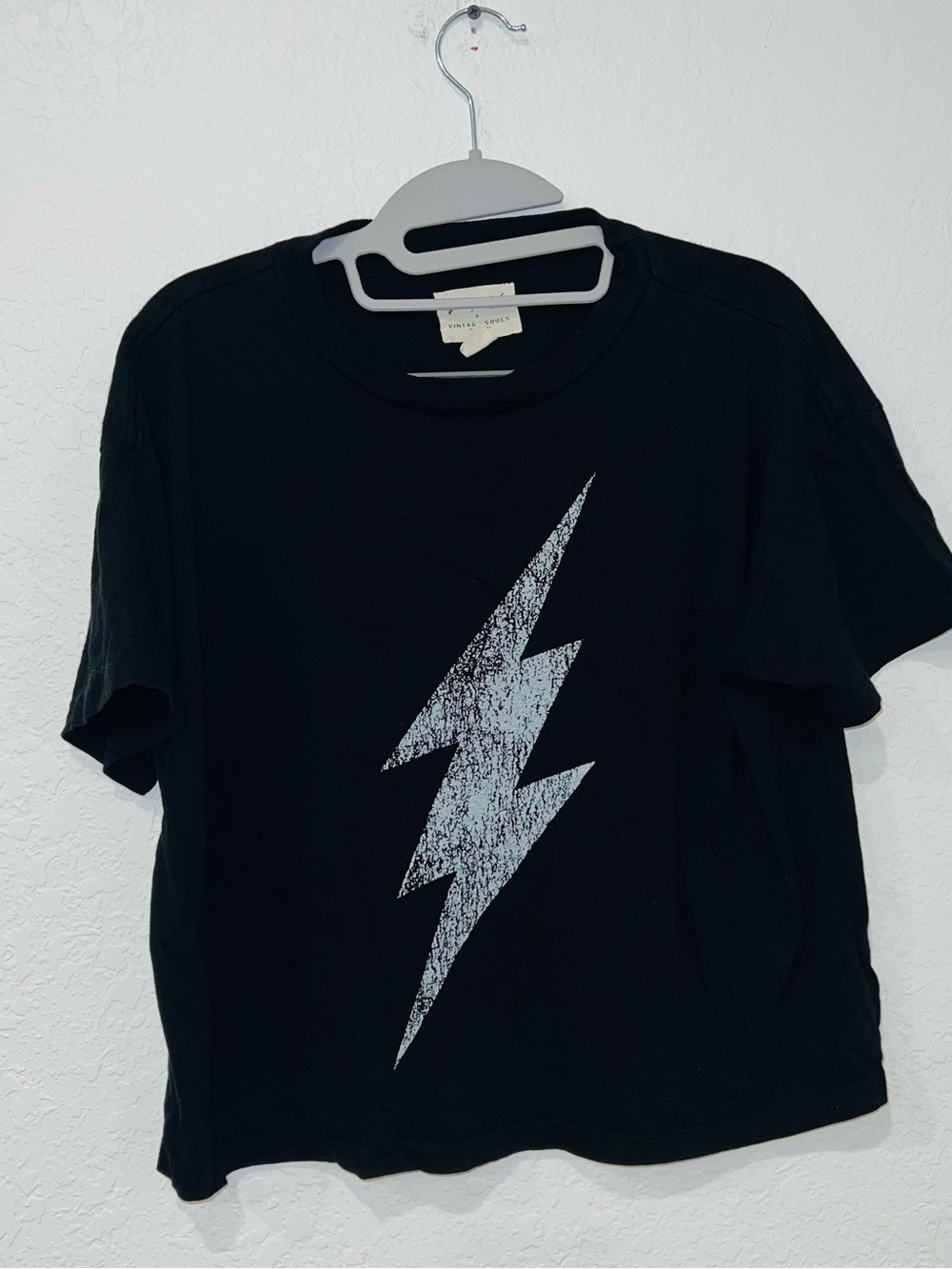 FREE PEOPLE x Vintage Souls Lightning Twofer Graphic Tee | Medium | Made in USA